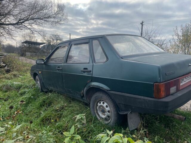 Зеленый ВАЗ 21099, объемом двигателя 1.6 л и пробегом 150 тыс. км за 428 $, фото 5 на Automoto.ua