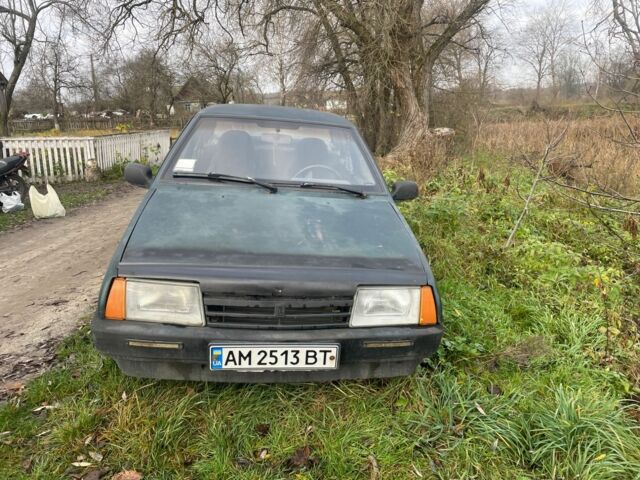 Зеленый ВАЗ 21099, объемом двигателя 1.6 л и пробегом 150 тыс. км за 428 $, фото 1 на Automoto.ua