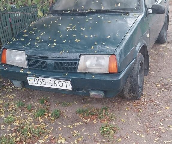 Зеленый ВАЗ 21099, объемом двигателя 1.3 л и пробегом 2 тыс. км за 750 $, фото 1 на Automoto.ua