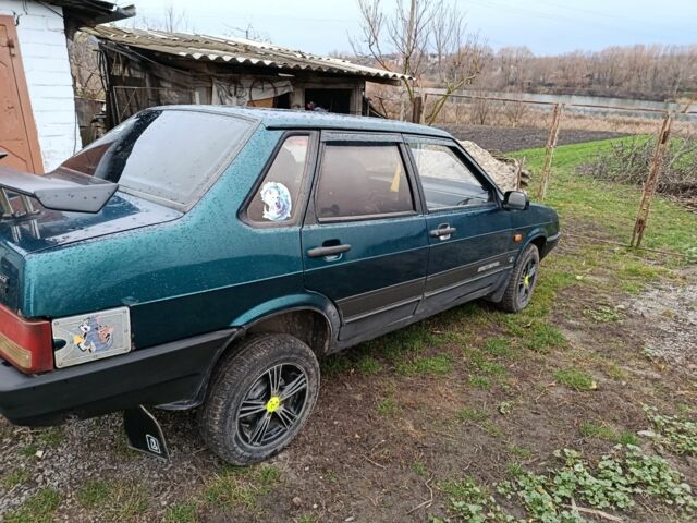 Зеленый ВАЗ 21099, объемом двигателя 1.5 л и пробегом 95 тыс. км за 1700 $, фото 2 на Automoto.ua
