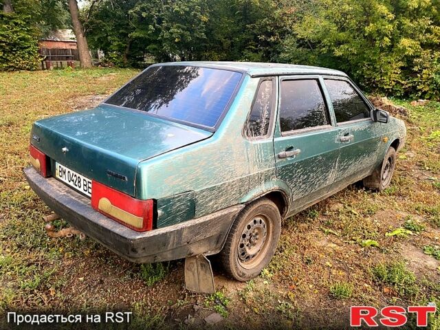 Зеленый ВАЗ 21099, объемом двигателя 1.5 л и пробегом 85 тыс. км за 500 $, фото 1 на Automoto.ua