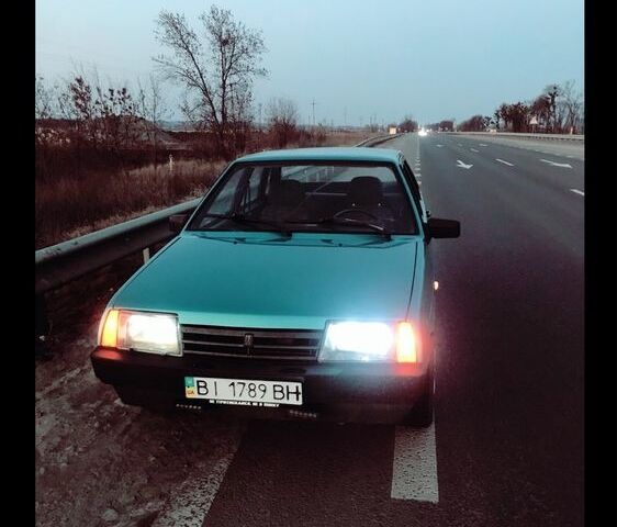 Зеленый ВАЗ 21099, объемом двигателя 1.5 л и пробегом 1000 тыс. км за 1450 $, фото 1 на Automoto.ua