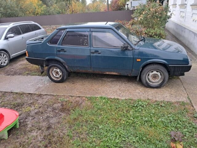 Зеленый ВАЗ 21099, объемом двигателя 1.5 л и пробегом 200 тыс. км за 850 $, фото 1 на Automoto.ua