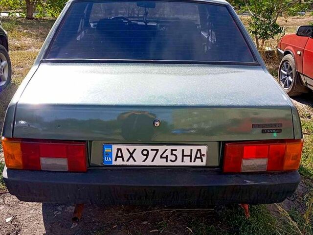 Зеленый ВАЗ 21099, объемом двигателя 1.5 л и пробегом 140 тыс. км за 1300 $, фото 1 на Automoto.ua