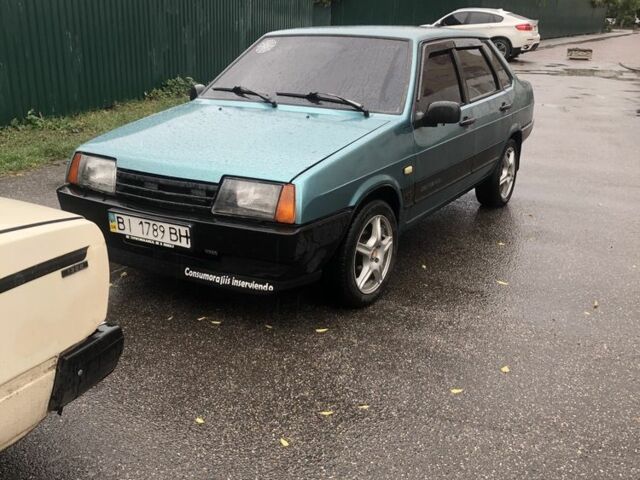 Зеленый ВАЗ 21099, объемом двигателя 1.5 л и пробегом 1000 тыс. км за 1450 $, фото 4 на Automoto.ua