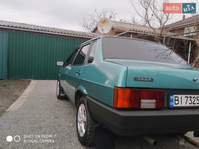 Зеленый ВАЗ 21099, объемом двигателя 1.5 л и пробегом 99 тыс. км за 2650 $, фото 1 на Automoto.ua