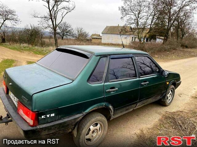 Зеленый ВАЗ 21099, объемом двигателя 15 л и пробегом 150 тыс. км за 1250 $, фото 3 на Automoto.ua