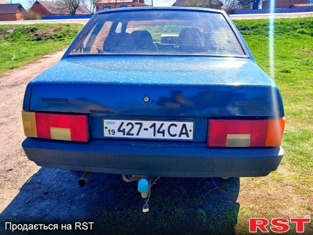 Зеленый ВАЗ 21099, объемом двигателя 15 л и пробегом 245 тыс. км за 670 $, фото 1 на Automoto.ua
