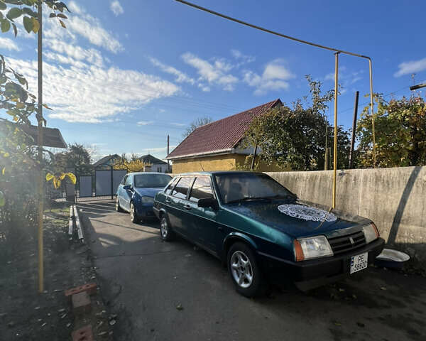 Зеленый ВАЗ 21099, объемом двигателя 1.5 л и пробегом 159 тыс. км за 1150 $, фото 1 на Automoto.ua