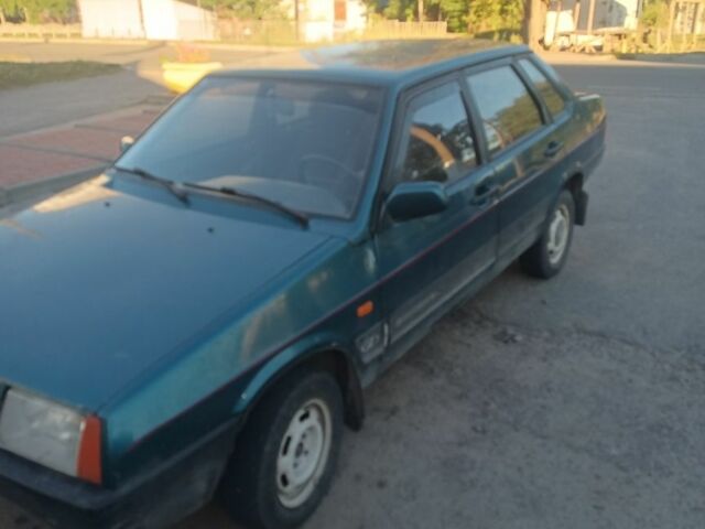 Зеленый ВАЗ 21099, объемом двигателя 1.5 л и пробегом 138 тыс. км за 1192 $, фото 1 на Automoto.ua