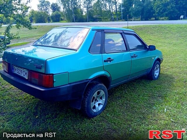 Зеленый ВАЗ 21099, объемом двигателя 1.5 л и пробегом 180 тыс. км за 1200 $, фото 1 на Automoto.ua