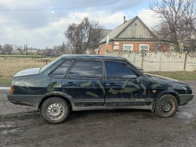 Зеленый ВАЗ 21099, объемом двигателя 1.5 л и пробегом 1000 тыс. км за 410 $, фото 2 на Automoto.ua