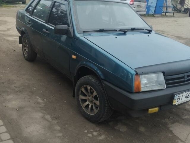 Зеленый ВАЗ 21099, объемом двигателя 1.5 л и пробегом 200 тыс. км за 1050 $, фото 2 на Automoto.ua