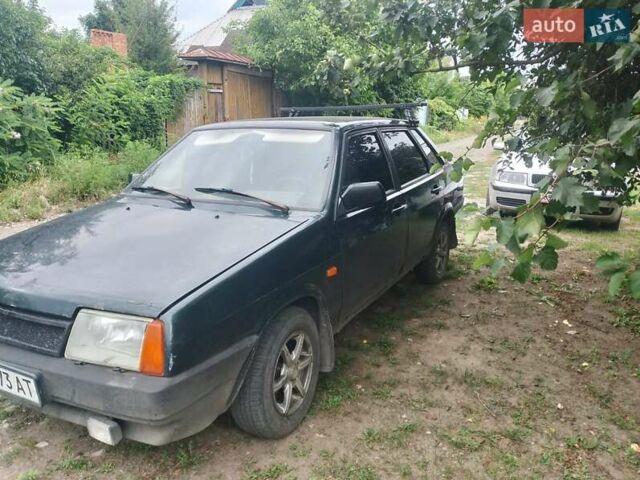 Зеленый ВАЗ 21099, объемом двигателя 1.5 л и пробегом 232 тыс. км за 1000 $, фото 2 на Automoto.ua