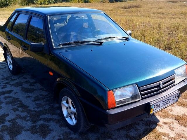 Зеленый ВАЗ 21099, объемом двигателя 1.5 л и пробегом 180 тыс. км за 1500 $, фото 1 на Automoto.ua