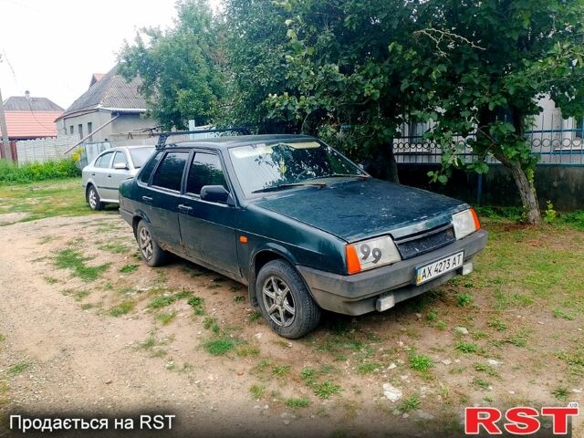 Зеленый ВАЗ 21099, объемом двигателя 1.5 л и пробегом 232 тыс. км за 1000 $, фото 1 на Automoto.ua