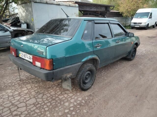 Зеленый ВАЗ 21099, объемом двигателя 1.5 л и пробегом 1 тыс. км за 750 $, фото 2 на Automoto.ua