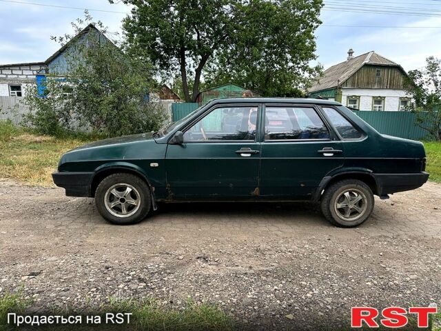 Зеленый ВАЗ 21099, объемом двигателя 1.5 л и пробегом 45 тыс. км за 1150 $, фото 1 на Automoto.ua