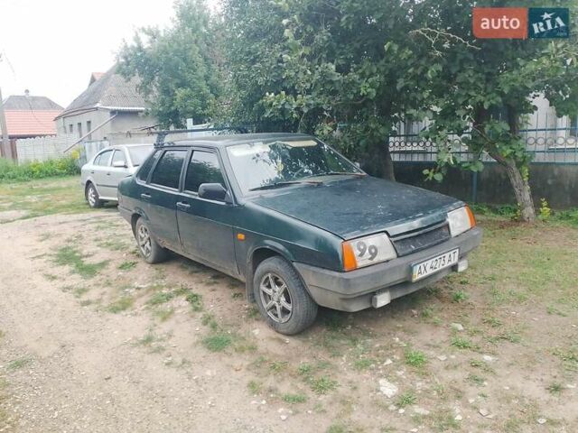 Зеленый ВАЗ 21099, объемом двигателя 1.5 л и пробегом 232 тыс. км за 1000 $, фото 3 на Automoto.ua