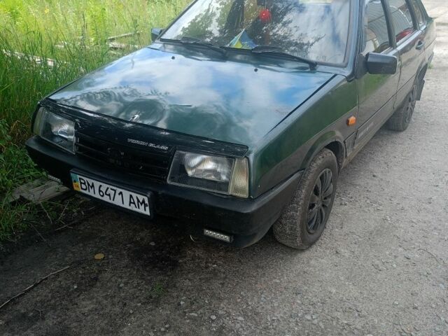 Зеленый ВАЗ 21099, объемом двигателя 1 л и пробегом 1 тыс. км за 950 $, фото 1 на Automoto.ua
