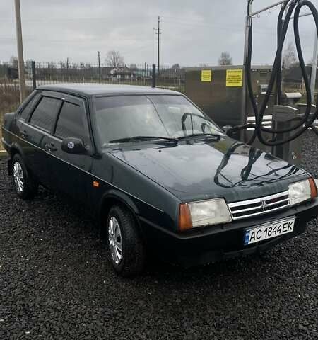 Зеленый ВАЗ 21099, объемом двигателя 1.5 л и пробегом 180 тыс. км за 1450 $, фото 1 на Automoto.ua