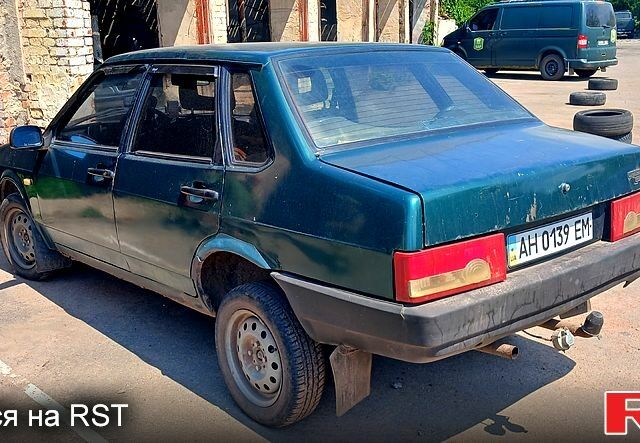 Зеленый ВАЗ 21099, объемом двигателя 1.5 л и пробегом 260 тыс. км за 890 $, фото 2 на Automoto.ua