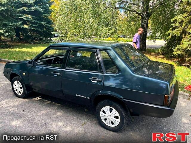 Зеленый ВАЗ 21099, объемом двигателя 1.5 л и пробегом 75 тыс. км за 1500 $, фото 1 на Automoto.ua