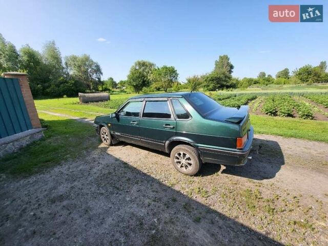 Зеленый ВАЗ 21099, объемом двигателя 1.5 л и пробегом 180 тыс. км за 1690 $, фото 1 на Automoto.ua