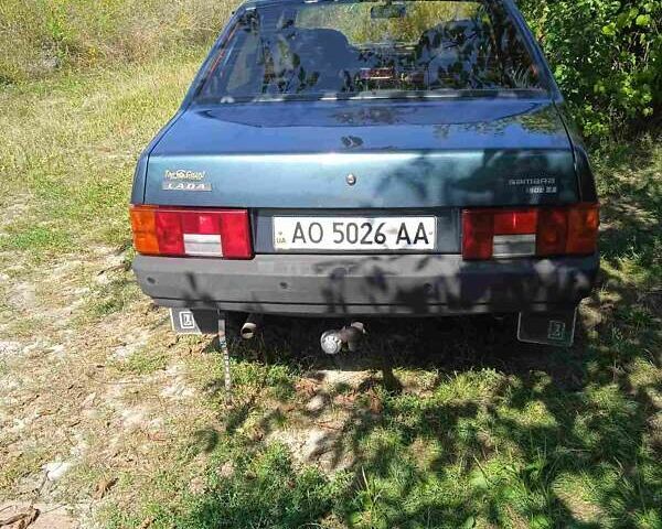 Зеленый ВАЗ 21099, объемом двигателя 1.5 л и пробегом 107 тыс. км за 2000 $, фото 4 на Automoto.ua