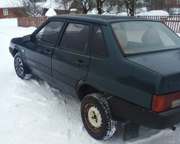 Зеленый ВАЗ 21099, объемом двигателя 1.5 л и пробегом 120 тыс. км за 2300 $, фото 1 на Automoto.ua
