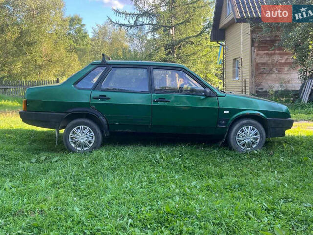 Зеленый ВАЗ 21099, объемом двигателя 1.6 л и пробегом 280 тыс. км за 888 $, фото 1 на Automoto.ua
