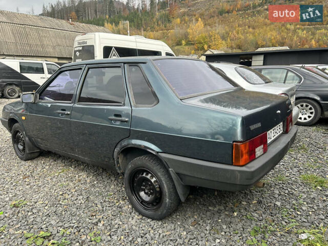Зеленый ВАЗ 21099, объемом двигателя 1.5 л и пробегом 155 тыс. км за 1150 $, фото 4 на Automoto.ua