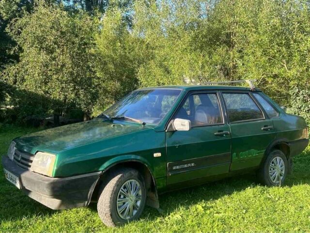 Зеленый ВАЗ 21099, объемом двигателя 1.5 л и пробегом 280 тыс. км за 800 $, фото 1 на Automoto.ua