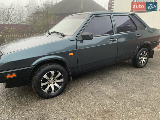 Зеленый ВАЗ 21099, объемом двигателя 1.5 л и пробегом 225 тыс. км за 1350 $, фото 1 на Automoto.ua