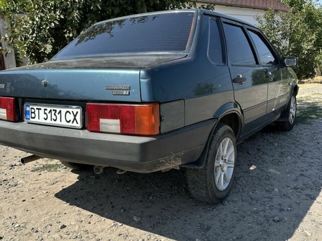 Зеленый ВАЗ 21099, объемом двигателя 1.5 л и пробегом 220 тыс. км за 1950 $, фото 1 на Automoto.ua