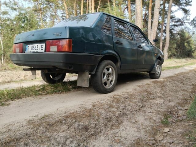 Зелений ВАЗ 21099, об'ємом двигуна 1.5 л та пробігом 260 тис. км за 1000 $, фото 3 на Automoto.ua
