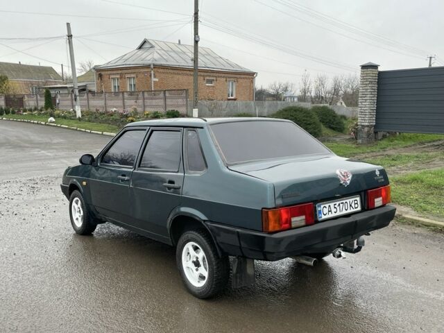 Зеленый ВАЗ 21099, объемом двигателя 1.5 л и пробегом 130 тыс. км за 1500 $, фото 1 на Automoto.ua