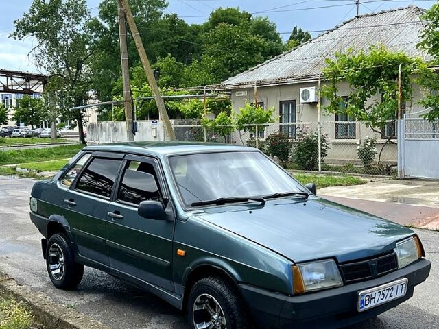Зеленый ВАЗ 21099, объемом двигателя 1.5 л и пробегом 125 тыс. км за 1450 $, фото 1 на Automoto.ua