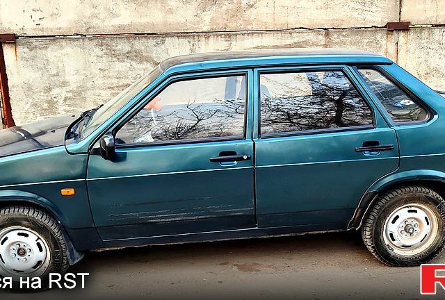 Зеленый ВАЗ 21099, объемом двигателя 15 л и пробегом 124 тыс. км за 1800 $, фото 2 на Automoto.ua