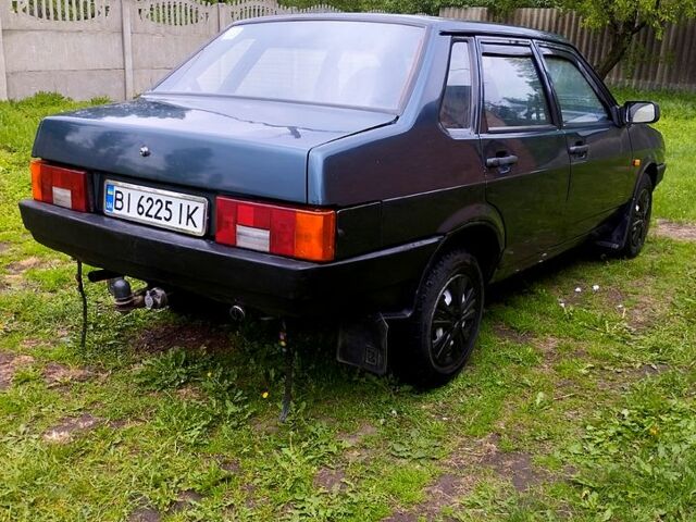 Зеленый ВАЗ 21099, объемом двигателя 1.5 л и пробегом 205 тыс. км за 1550 $, фото 4 на Automoto.ua