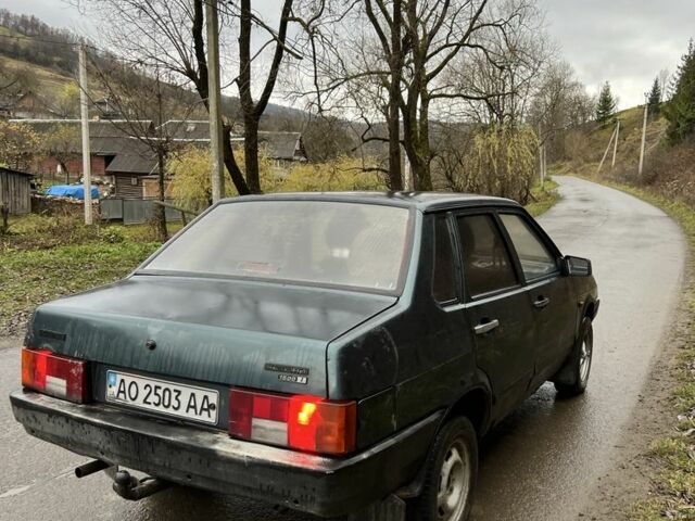 Зеленый ВАЗ 21099, объемом двигателя 1.5 л и пробегом 70 тыс. км за 550 $, фото 5 на Automoto.ua