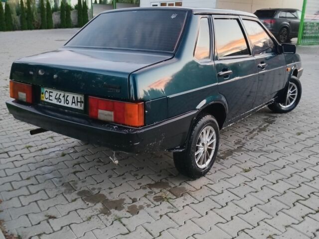 Зеленый ВАЗ 21099, объемом двигателя 1.6 л и пробегом 160 тыс. км за 1350 $, фото 3 на Automoto.ua