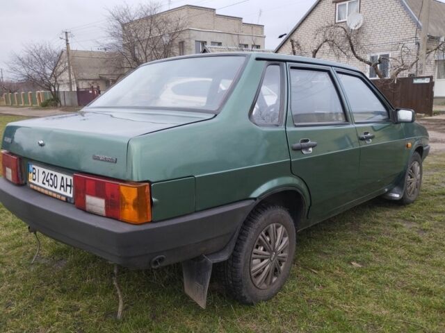 Зеленый ВАЗ 21099, объемом двигателя 1.5 л и пробегом 216 тыс. км за 1800 $, фото 6 на Automoto.ua