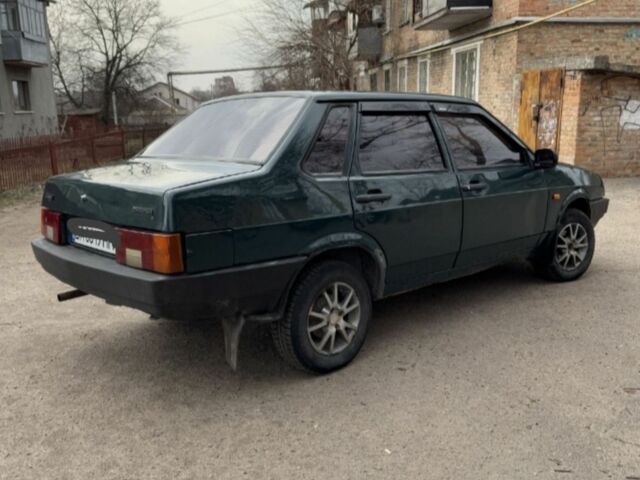 Зелений ВАЗ 21099, об'ємом двигуна 1 л та пробігом 238 тис. км за 1348 $, фото 1 на Automoto.ua