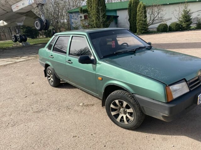 Зеленый ВАЗ 21099, объемом двигателя 1.5 л и пробегом 234 тыс. км за 1300 $, фото 1 на Automoto.ua