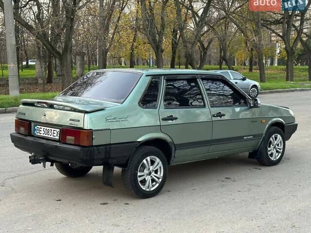Зеленый ВАЗ 21099, объемом двигателя 1.5 л и пробегом 275 тыс. км за 2000 $, фото 2 на Automoto.ua