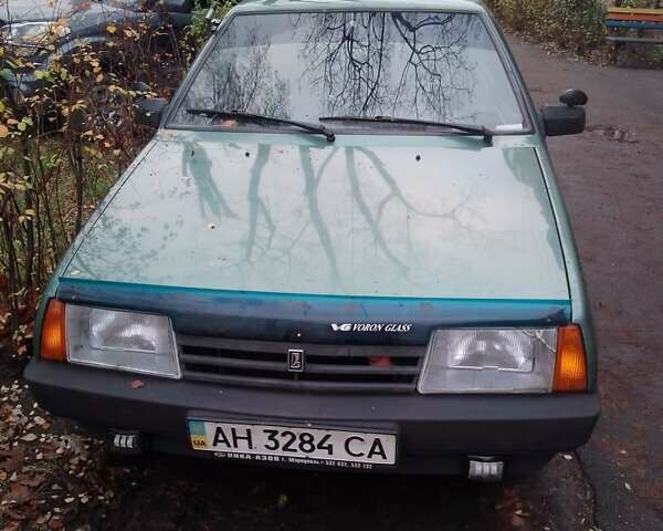 Зеленый ВАЗ 21099, объемом двигателя 1.6 л и пробегом 193 тыс. км за 1500 $, фото 1 на Automoto.ua
