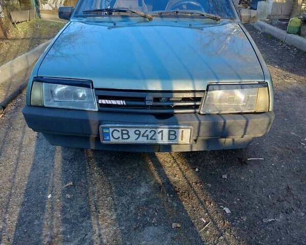 Зеленый ВАЗ 21099, объемом двигателя 1.6 л и пробегом 153 тыс. км за 1250 $, фото 1 на Automoto.ua