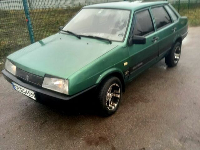 Зеленый ВАЗ 21099, объемом двигателя 1.6 л и пробегом 197 тыс. км за 1300 $, фото 8 на Automoto.ua