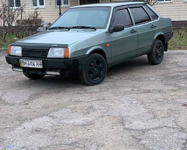 Зеленый ВАЗ 21099, объемом двигателя 1.6 л и пробегом 203 тыс. км за 2000 $, фото 1 на Automoto.ua